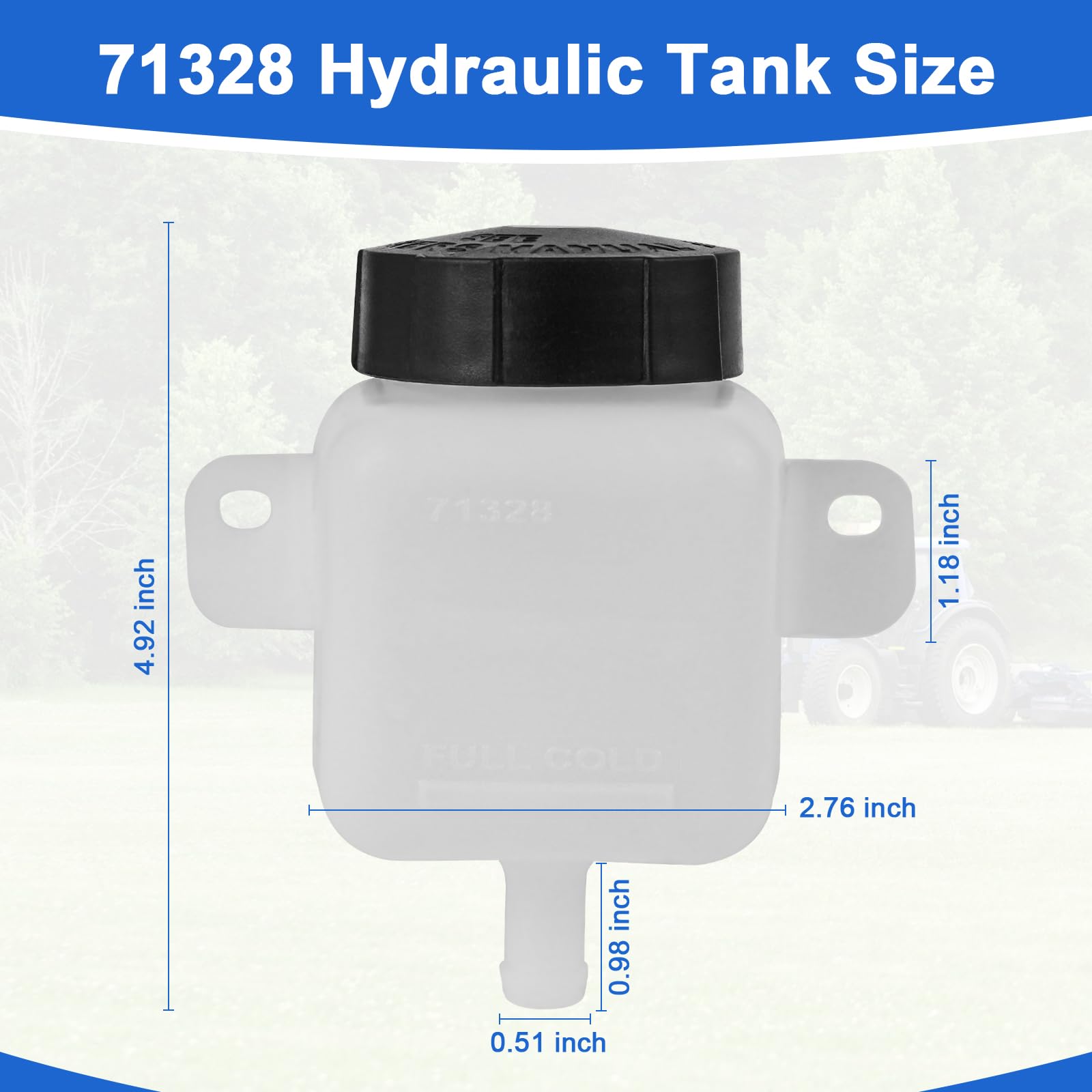 Amazon.com : Lawnmower Hydraulic Fluid Expansion Tank Replacement