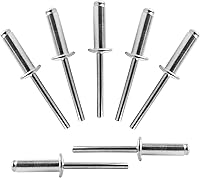 Vista 30 de ALLCLEAN 60 piezas de remaches ciegos de aluminio de 1/4" x 1", remaches pop de 6,4 x 25mm, agarre de aluminio y mandril de acero