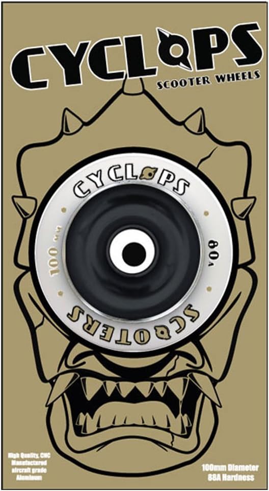 CYCLOPS SCOOTERS Wheel - 110Mm Black/White Solid hub