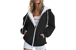 Women's Oversized Half-Zip Sweatshirt with Drop Shoulder