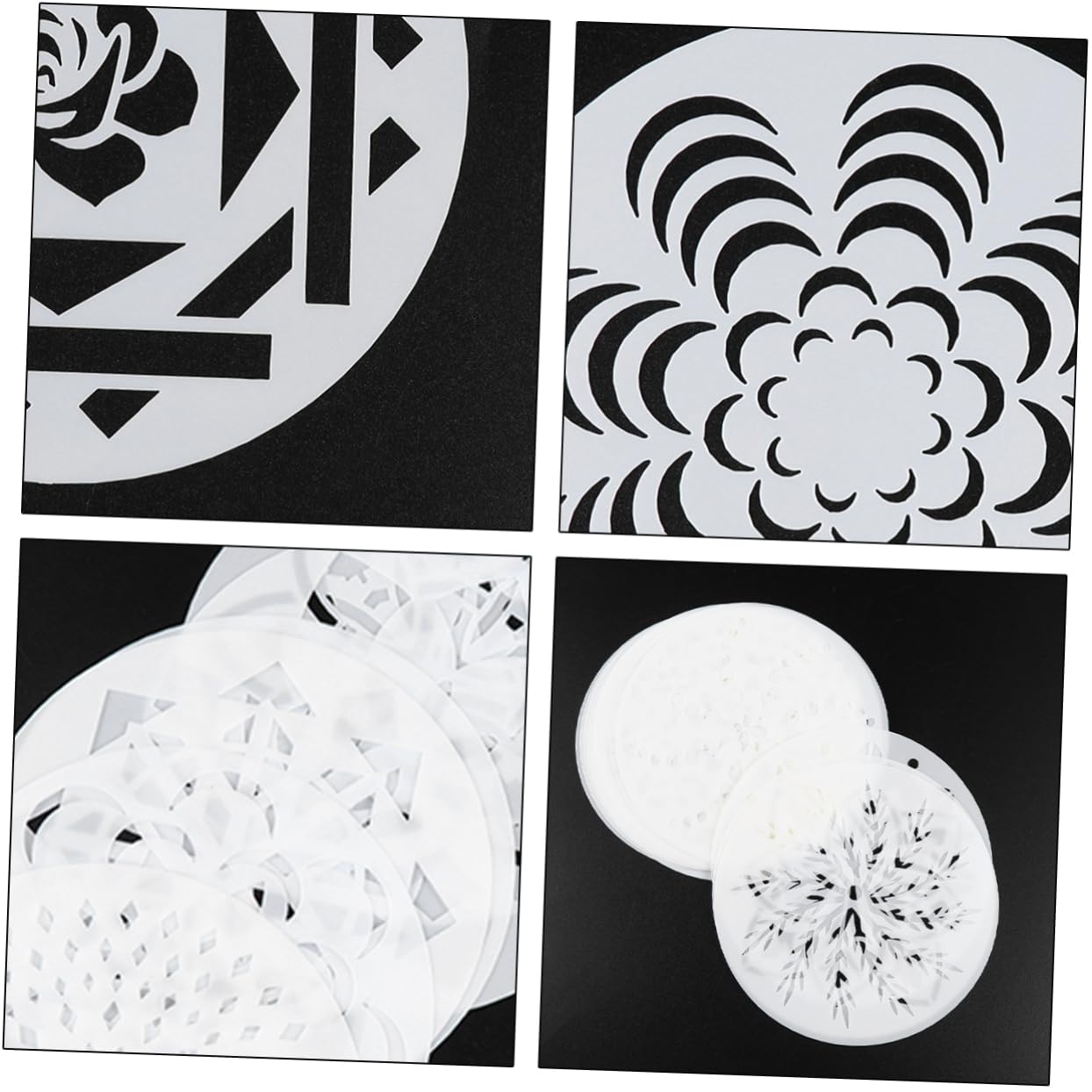 NUOBESTY 126stücke Mandala Malerei Schablonen Teiliges Malvorlagen Kit Aus Flexiblen Pet-materialien Für Kreative Boden Und Möbelgestaltung Wiederverwendbar Und Einfach Zu Verwenden