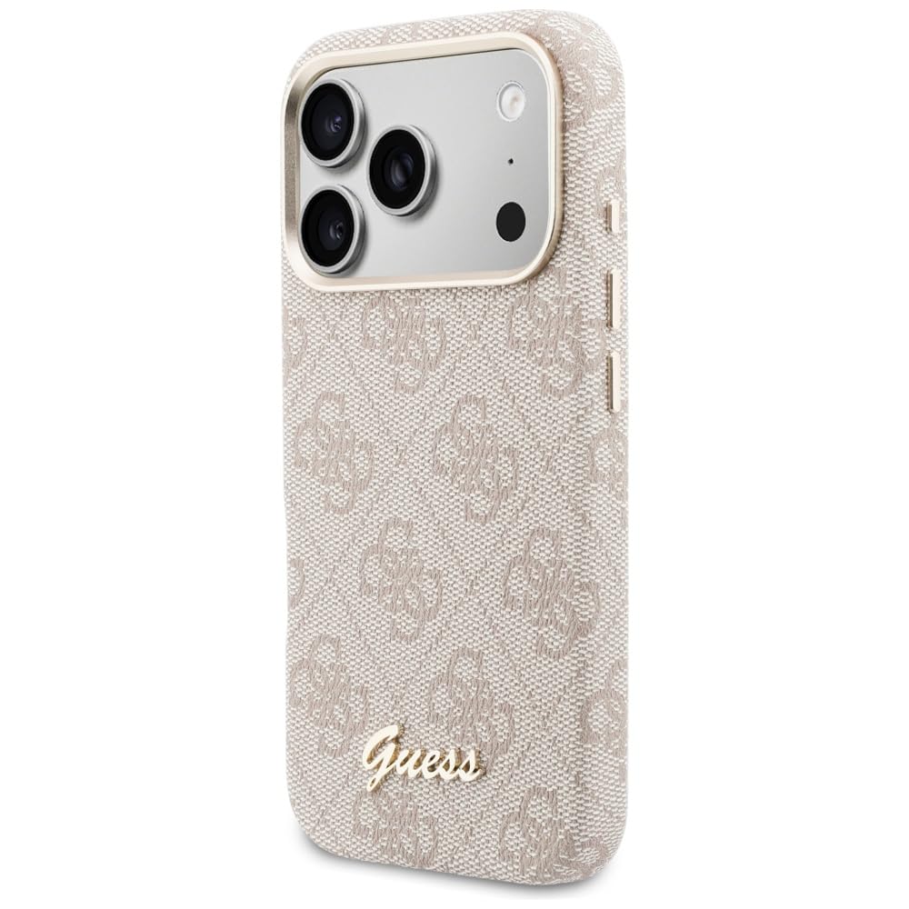 CG MOBILE Guess 4G Script etui kompatybilne z MagSafe do iPhone 17 Pro Max (różowe)
