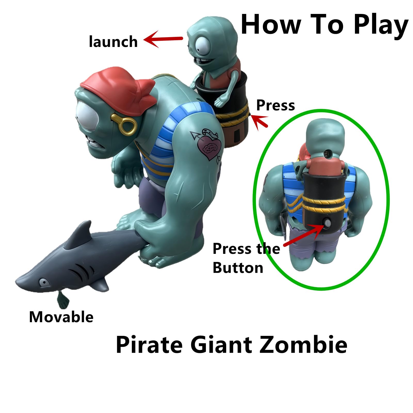 Amazon.com: JHESAO Plants and Zombies Toys Action Figures Zombies