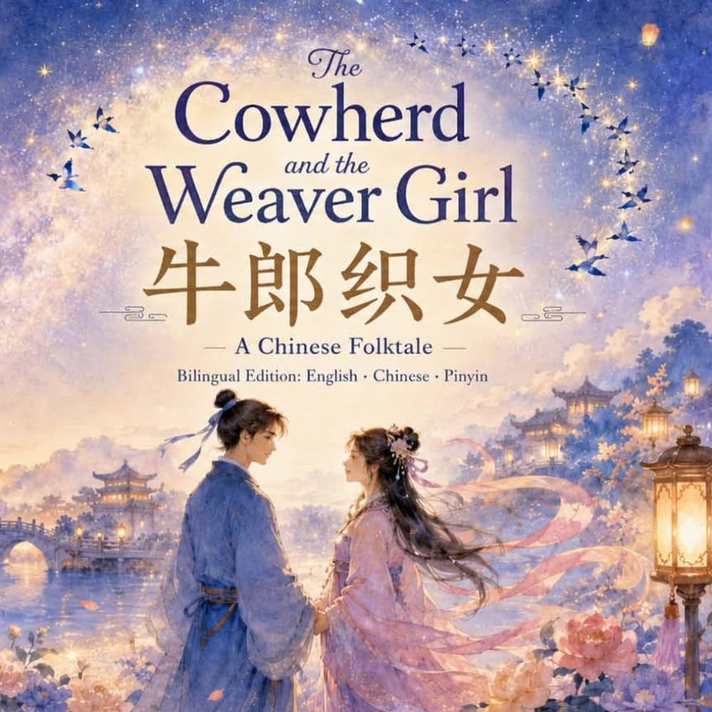 The Cowherd and the Weaver Girl: A Bilingual Chinese-English Folktale with Simplified Chinese and Pinyin