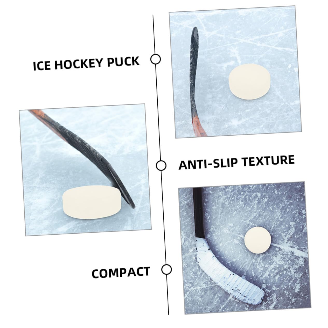 Toyvian Pelota De Hockey De Plástico Entrenamiento sobre Hielo Deportes Piezas De Hockey Hockey De Interior Competición De Hockey Juego De Hockey Suministros De Hockey De