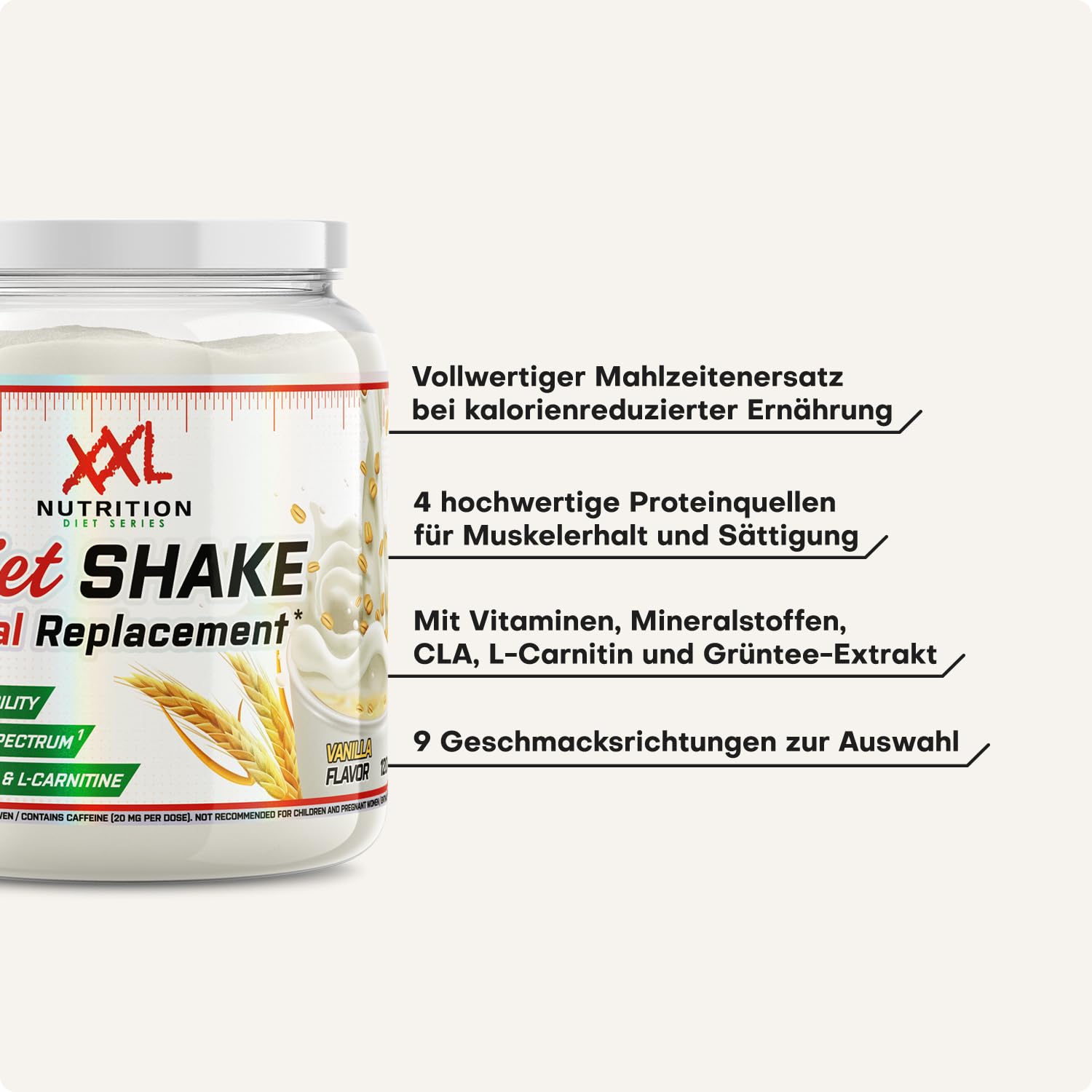 XXL Nutrition - Diet Shake - Abnehm, Trinkmahlzeit, Protein Shake - Abnehmen, Mahlzeitersatz - Schokolade - 1200 Gramm