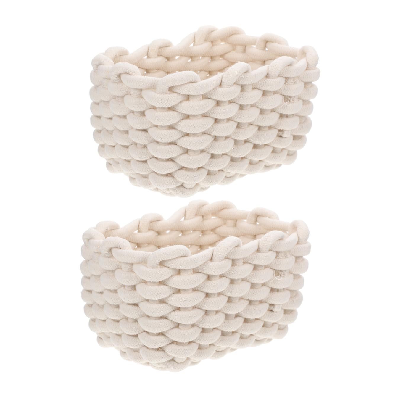 Panier de rangement de coton pour bureau et organiseur élégant de maison