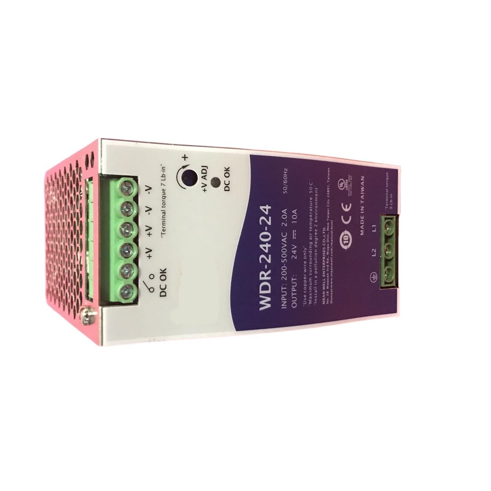 BALYDLUL WDR-240-48 180-550VAC Input voltage meanwell DC 48V 5A 240W Power Supply