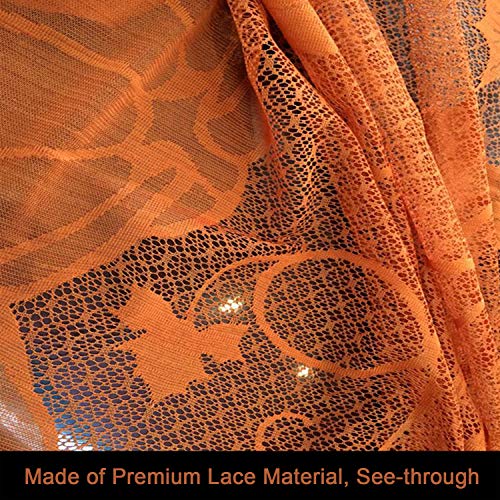 Joysail Fall Tablecloth For Thanksgiving Table Decorations - Rectangle Thanksgiving Tablecloth, 60 X 84 Inch - Autumn Harvest Table Cover For Home Dining Room - Lace Maple Leaves Pumpkin Table Cloth #TOP2