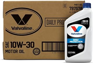 Valvoline Daily Protection 10W-30 Conventional Motor Oil 1 QT, Case of 6