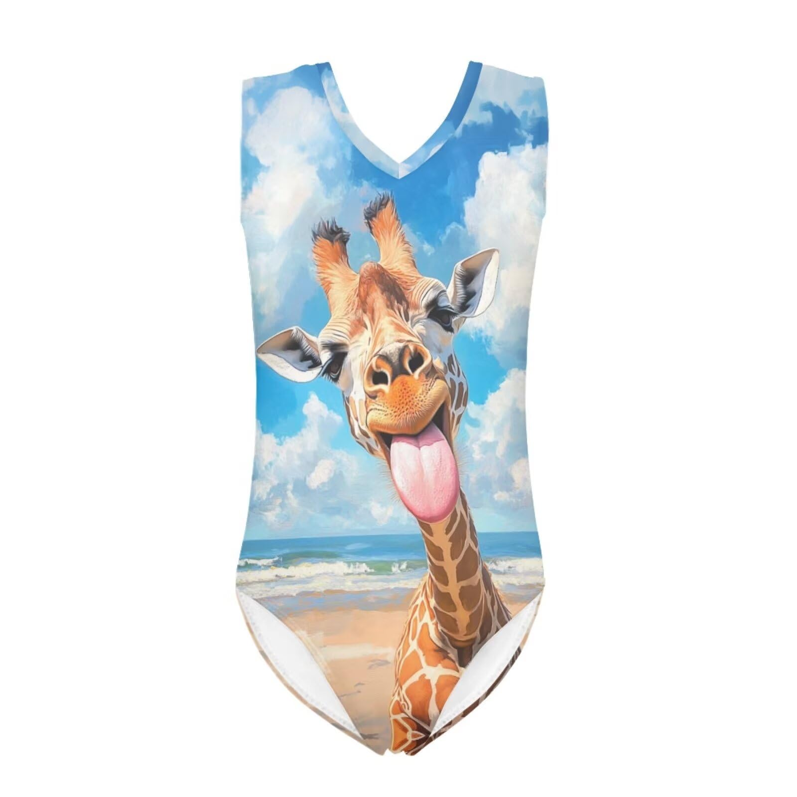 Xpyiqun Bathing Suits for Girls 3-14 Kids Summer One Piece Swimwear Beach Sport Sleeveless Swimsuits Athletic