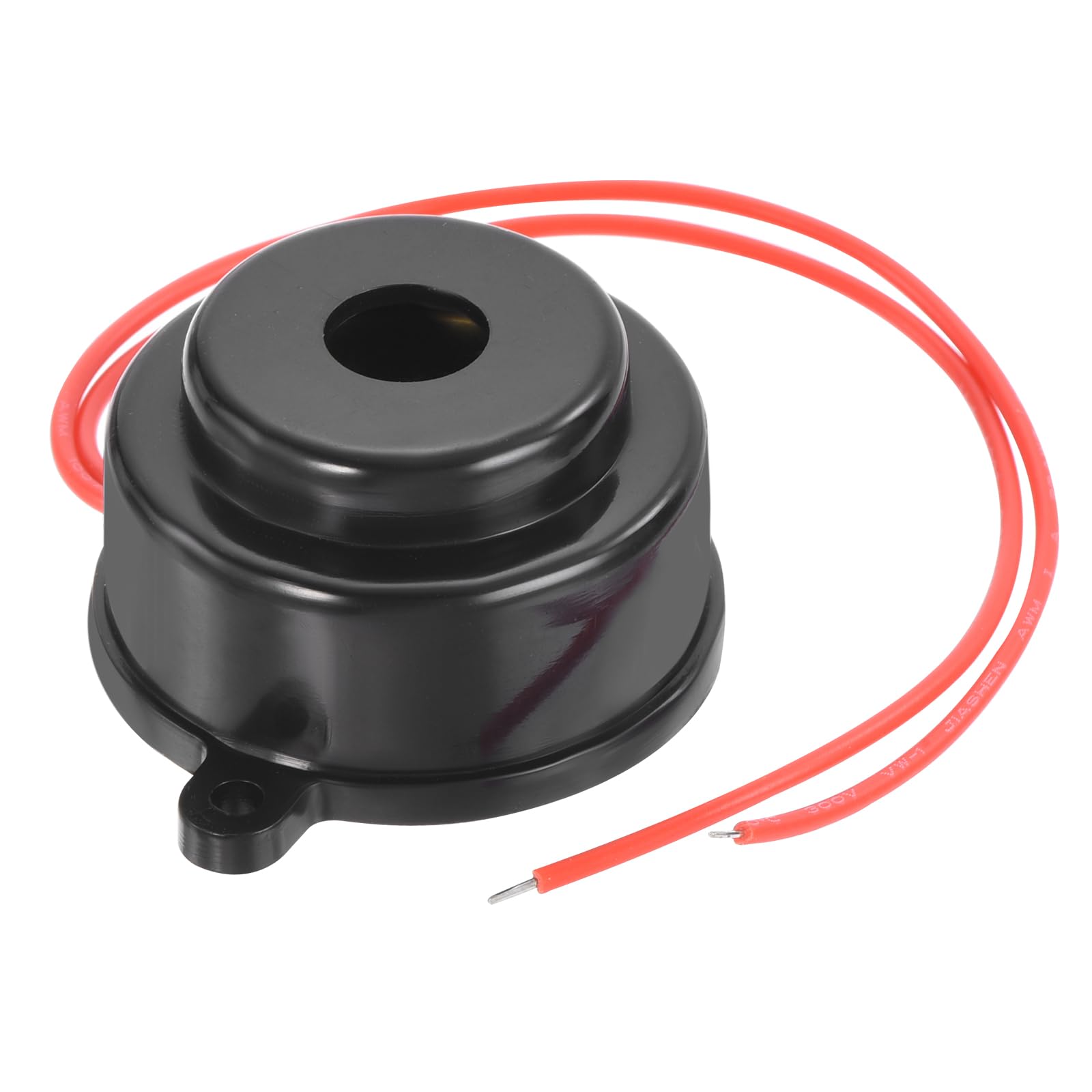 QUARKZMAN Electronic Buzzer AC 220V x 1 Piece with 2 Wires, Siren Alarm Sound for Factories and Traffic, [Black, 80dB]