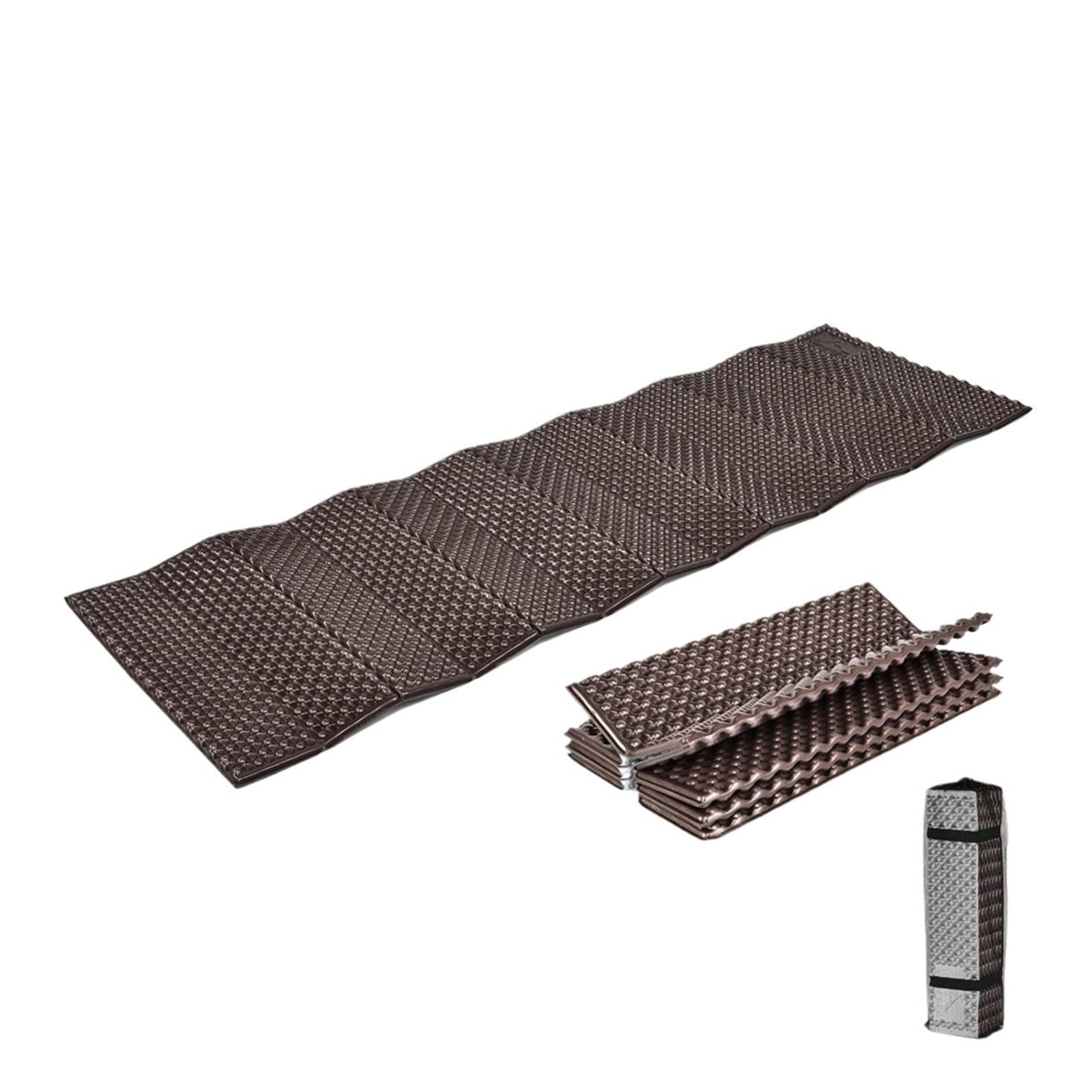 Couverture Pique Nique Tapis de Camping, Matelas Couchage Portable, Pique-Nique en Mousse, équipement Voyage, Trekking, Couverture, imperméable et résistant à l'humidité(Brown)