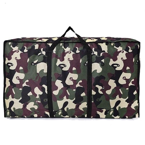 Image of Travel Storage Bag With Oxford Cloth Water Resistant Lightweight Foldable Carry On Luggage Organizer For Gym Trips Suitable For Travel Use, 75cm L x 40cm H x 25cm W