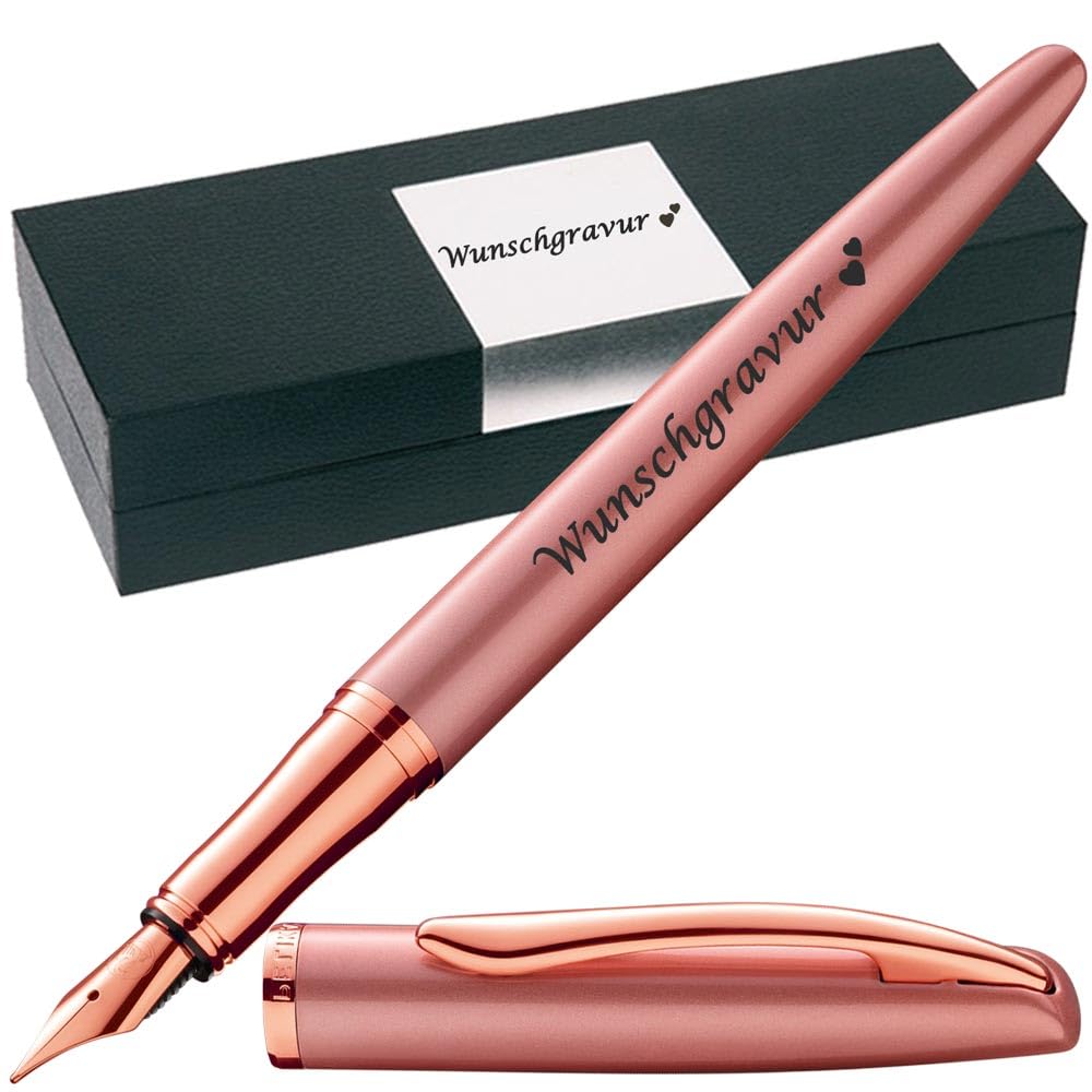 Pelikan Füllhalter Jazz Noble Elegance – Personalisierbar Mit Gravur, In Pink Rose