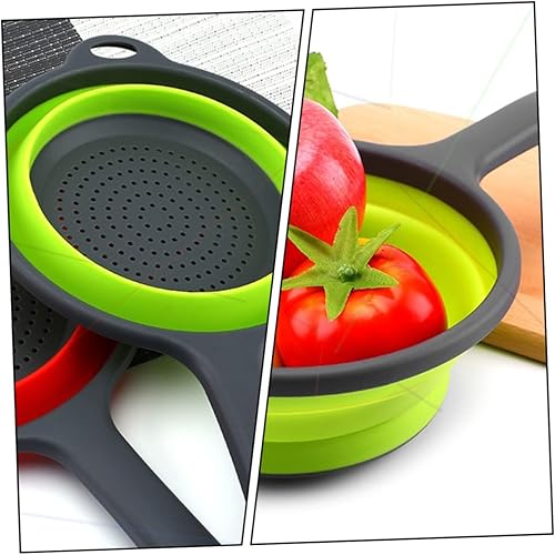 Miniatura 4 de 1 cesta escurridor plegable, colador de plástico, colador plegable de frutas, contenedor de drenaje de verduras, cesta de drenaje de almacenamiento