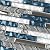 Elephantile Glass Linear Wall Tile Teal Blue White Mosaic Sheets for Kitchen Bathroom Backsplash [Set of 5]