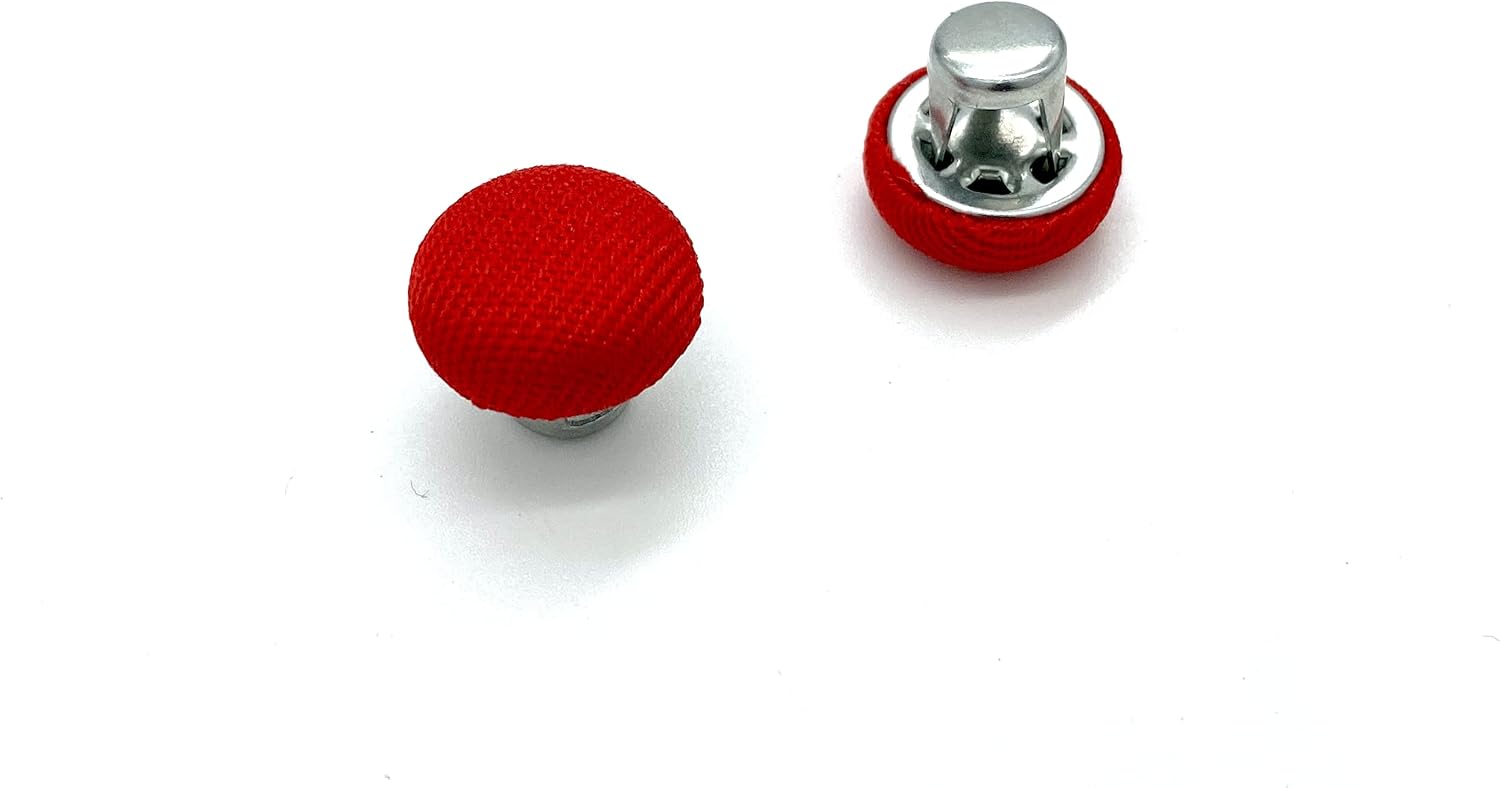 5/8" / 16mm Baseball Cap Trucker Cap Button top Hat Button Replacement Repair Making Supplies Red H155C