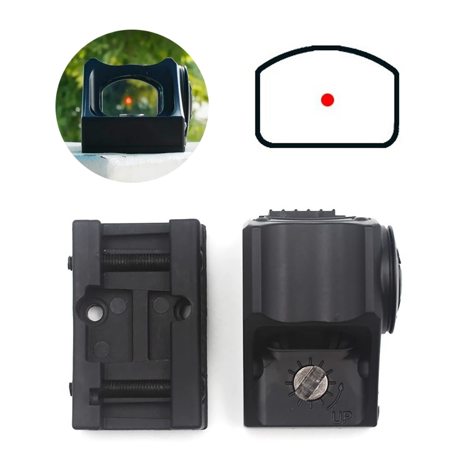 CQB Mirador de Movimiento cercano, Mini Mirador de Punto Rojo 3MOA, Espejo óptico holográfico