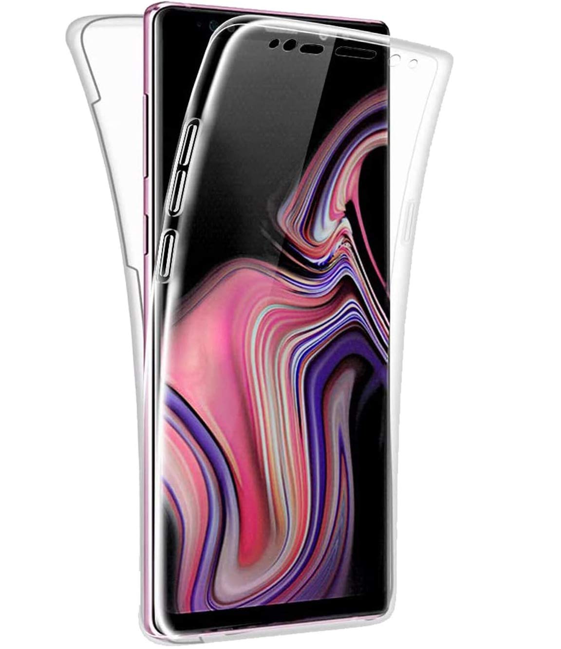 KP TECHNOLOGY Galaxy Note 9 - (360 Front + Back Protection) Full Complete Protection for Samsung Galaxy Note 9 Gel Case - (Clear)