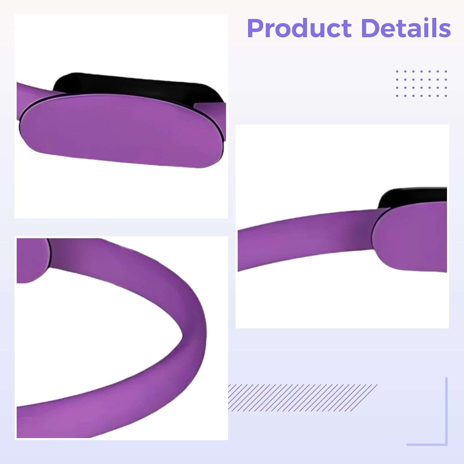 Pilates Loop and Ball for Home Workouts, 5 Pcs Set, Including 15 in Pilates Loop, Resistance Bands, Exercise Guide, and Present Box