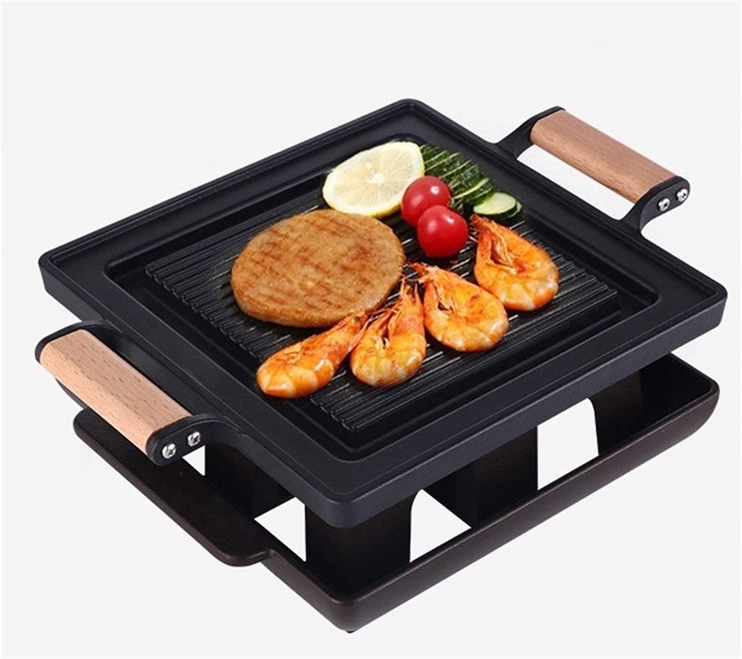 Mini grill Chal do wewnątrz i na zewnątrz koreański grill przenośne urządzenie do gotowania Teppanyaki idealne na imprezy i spotkania domowe grille