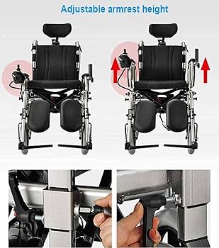 フルリクライニング車椅子 折りたたみ 6位調整リクライニング折りたたみ背もたれアームコンフォート