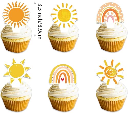 Miniatura 7 de Paquete de suministros de fiesta de cumpleaños boho para el primer viaje inspirado alrededor del sol, decoraciones que contienen pancartas para