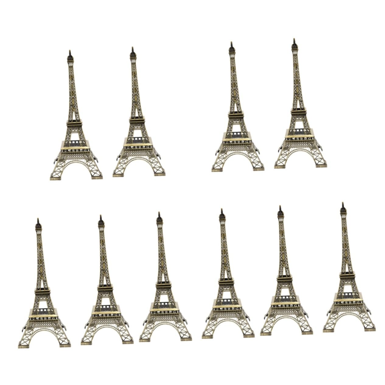 Décoration De Table Eiffel Tower Statue Cabilock en finition architecturale fine lot de 10