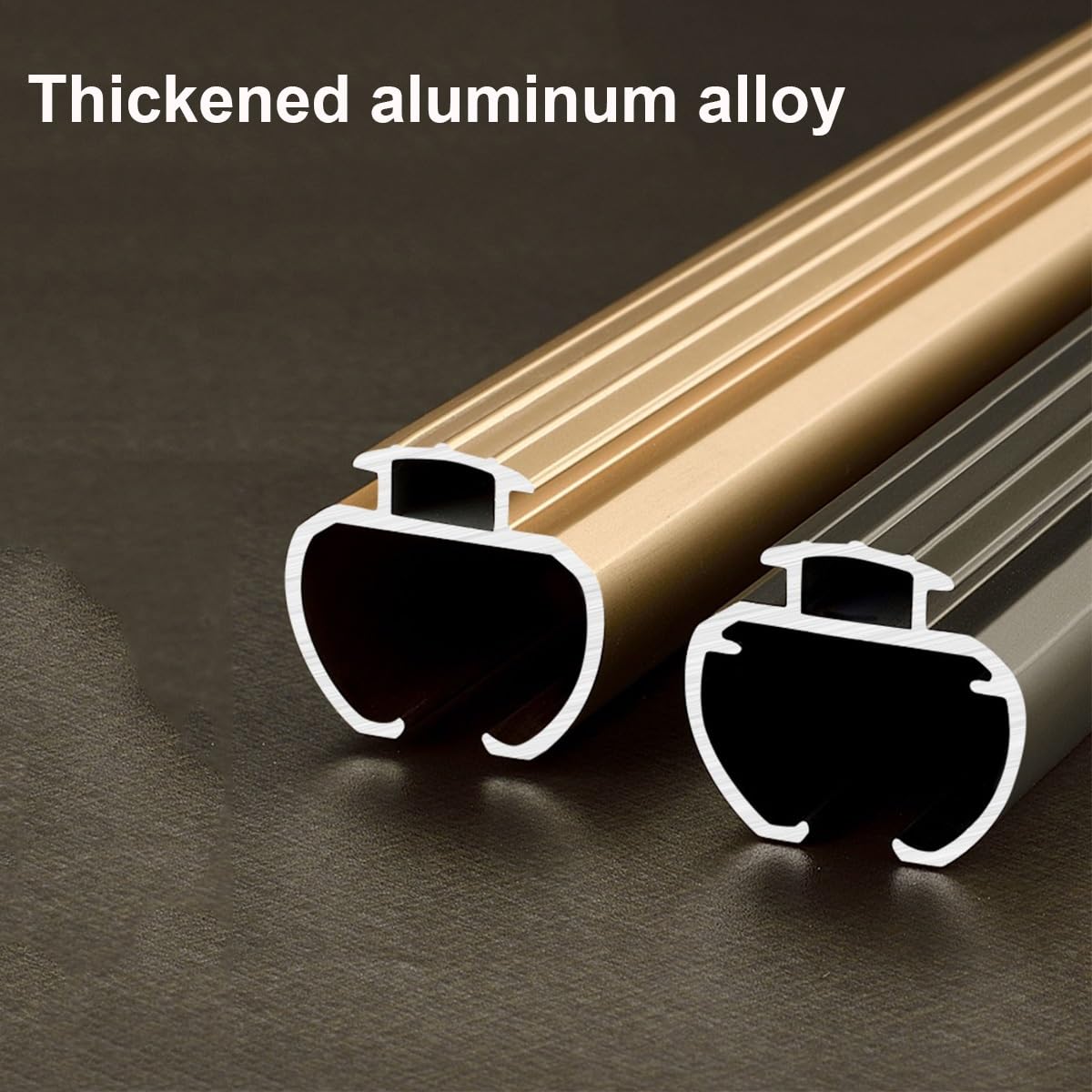 Heavy-Du montowany na ścianie system szyn jednoszynowych ze stopu aluminium, pręt rzymski do drzwi przesuwnych, zestaw szyn rozdzielających do salonu, kuchni, patio