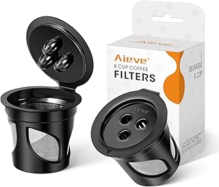 Aieve Reusable K Cup Coffee Pods Compatible with Ninja Dual Brew Coffee Maker CFP201 CFP301 Dual Brew Pro (2 Pack)