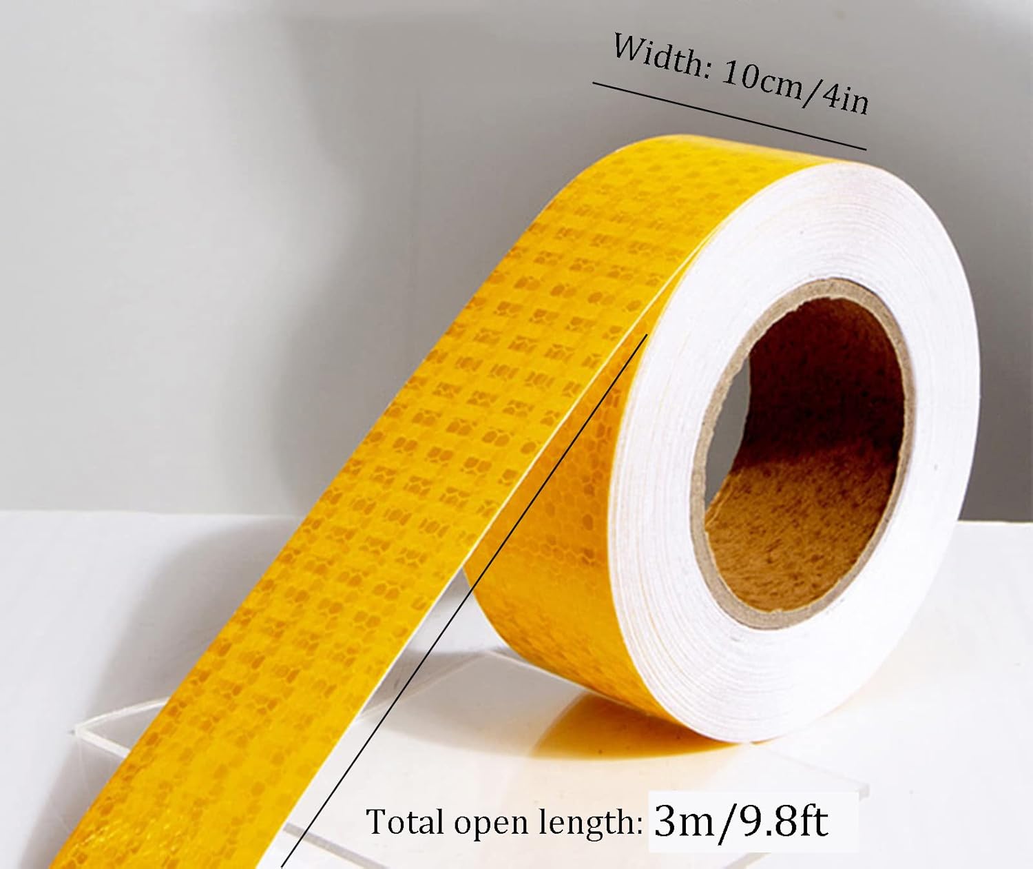 Reflective Tape, Reflective Tape, 4 Inch X 9.8 Feet Waterproof High Visibility