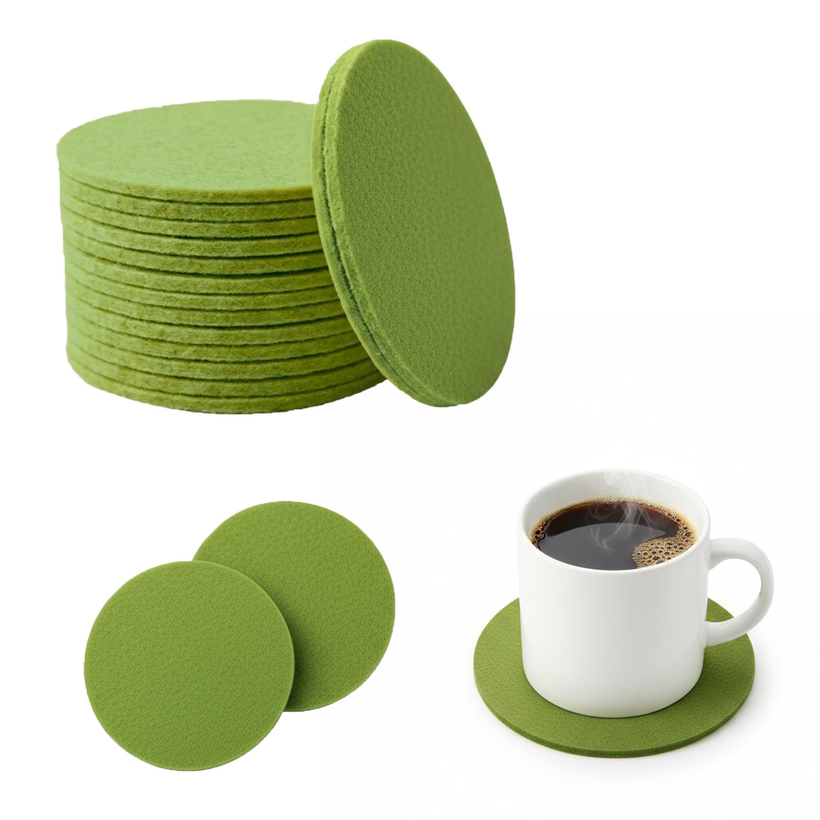 Filzuntersetzer Rund, Filz Untersetzer FüR GläSer, Untersetzer gläser, Glasuntersetze, Filzuntersetzer Rund FüR Tassen Tisch Bar GläSer Becher