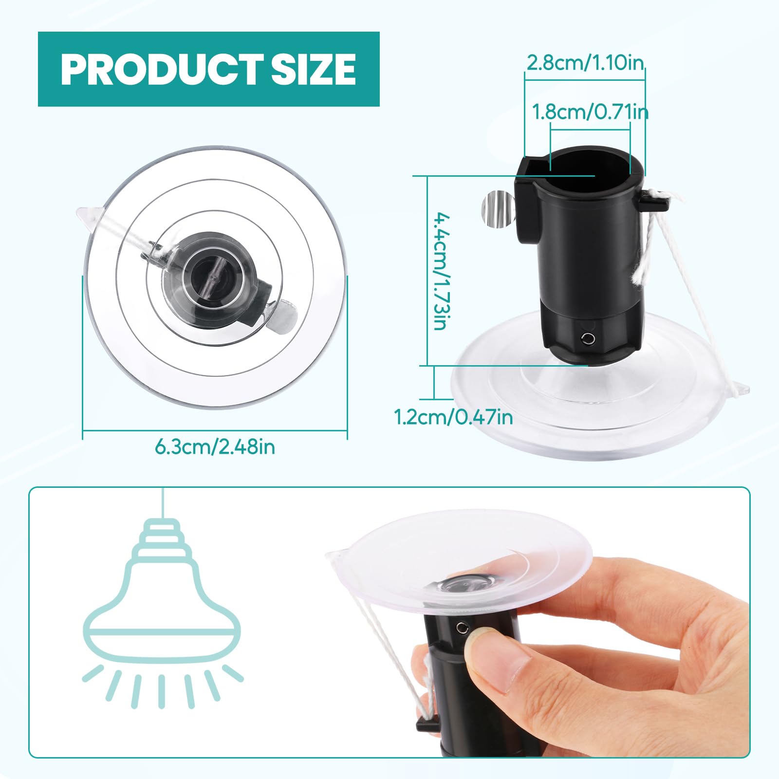 Light Bulb Changer for High Ceilings and Recessed Lights