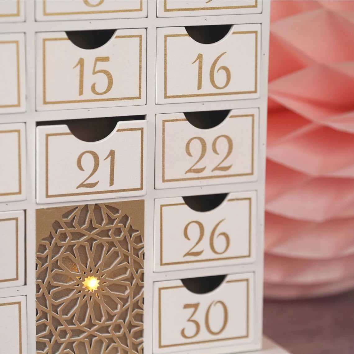 Calendario de mezquita de Ramadán y chocolates crema (30 unidades)