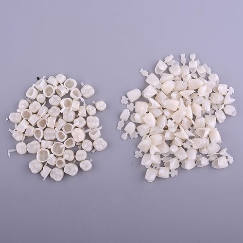 Miniatura 2 de 100pcs Dientes molares traseros delanteros anteriores de las carillas temporales dentales de la corona