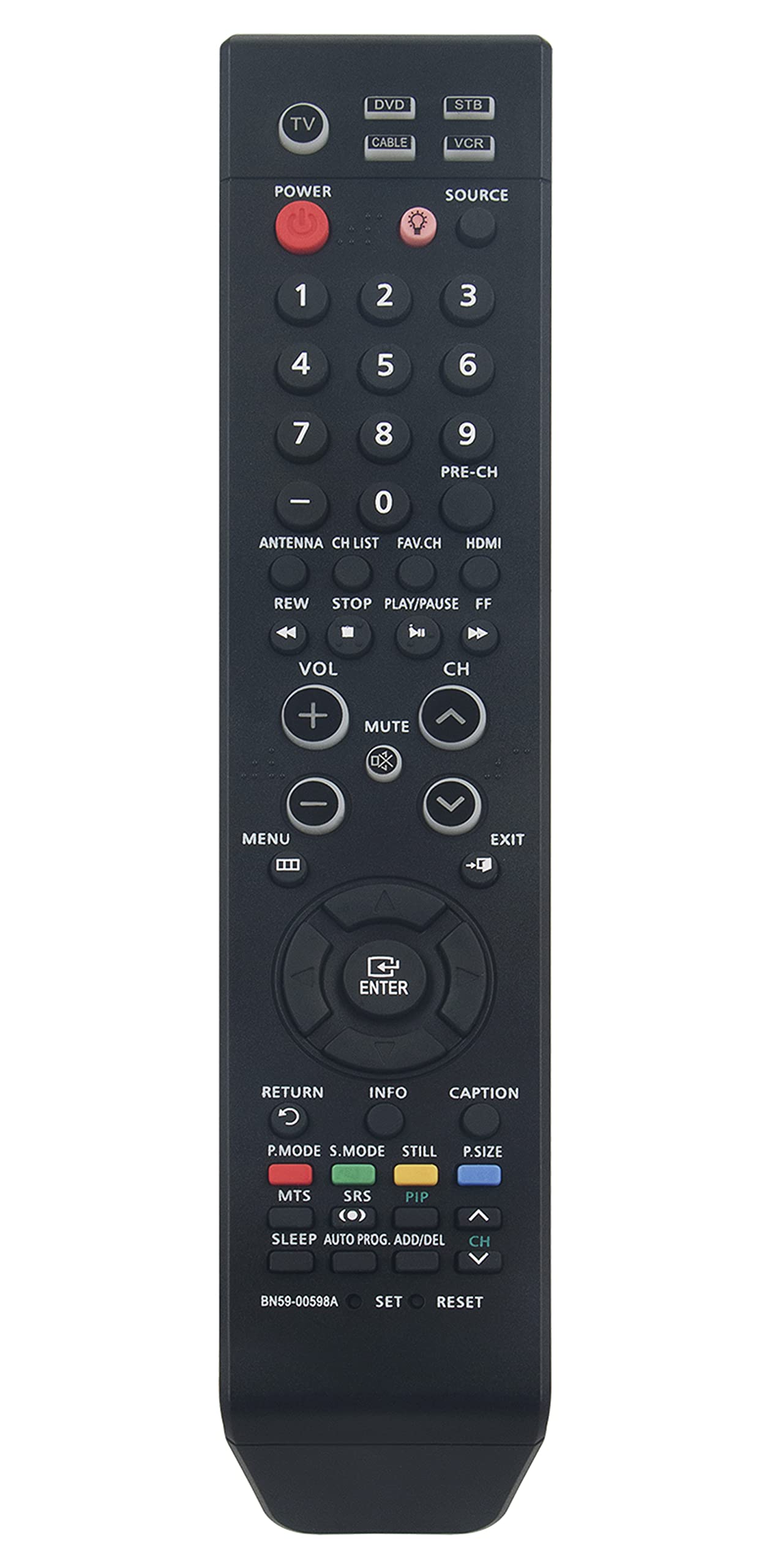 BN59-00598A Replace Remote Control fit for Samsung TV HPT4234X/XAA LNT2342HX LN-T3242H LN-T4042H LN-T4642H LNT4042HX LNT2642HX LN-T2642H LN-T375HA LN-T2342H LN-T3232H LN-T3732H LN-T4032H LN-T2353H