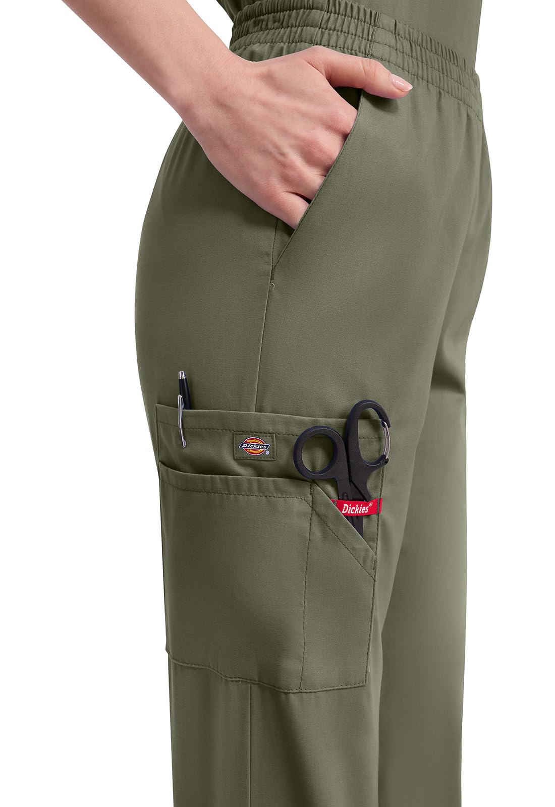 Dickies Podpis Elastyczny Pas Peeling Roślinny... ررررر ر Scrubs Tube Z Elastischer Taille - Spodnie operacyjne Kobiety