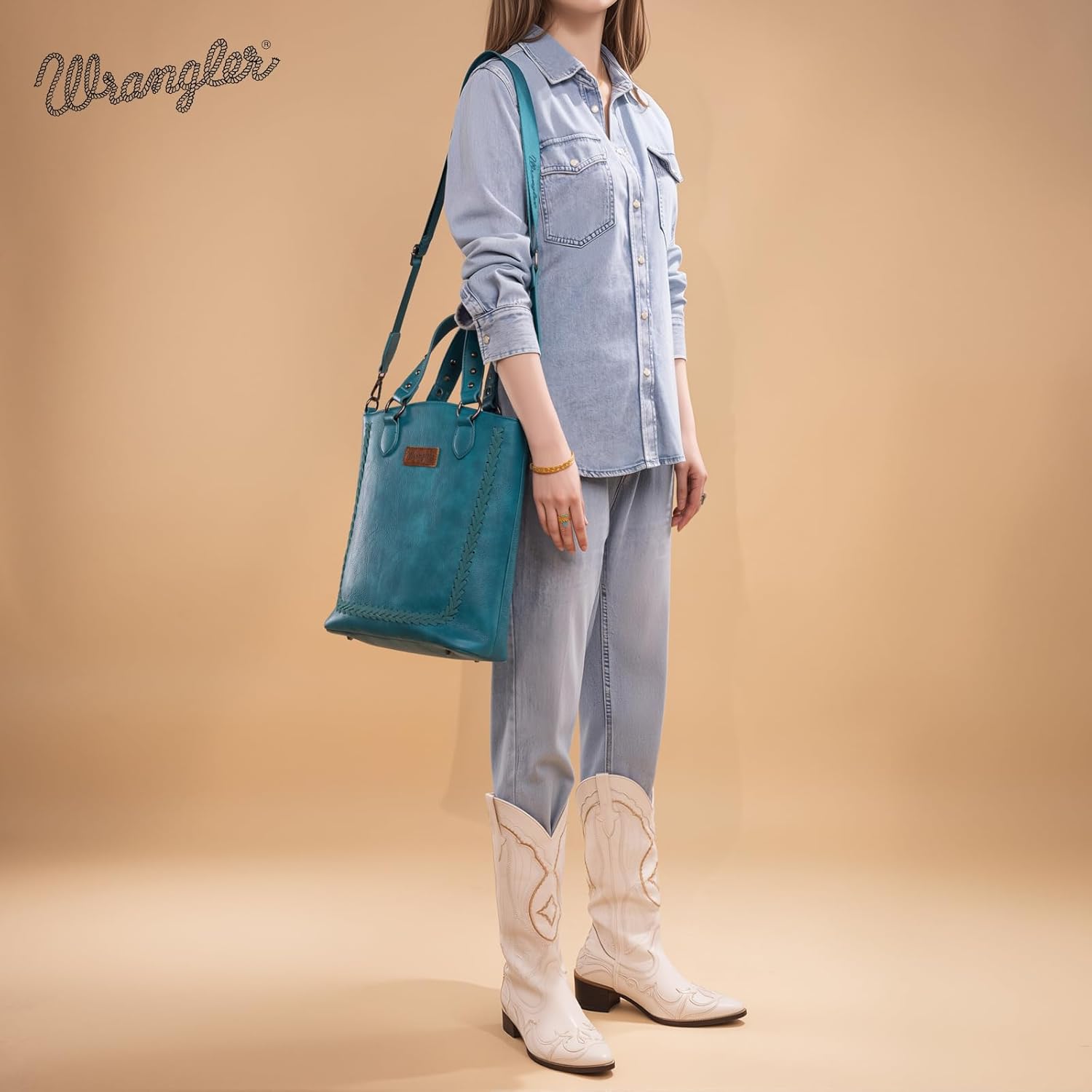 Wrangler Tote Bag for Women Large Crossbody Purses Western Designer Handbags