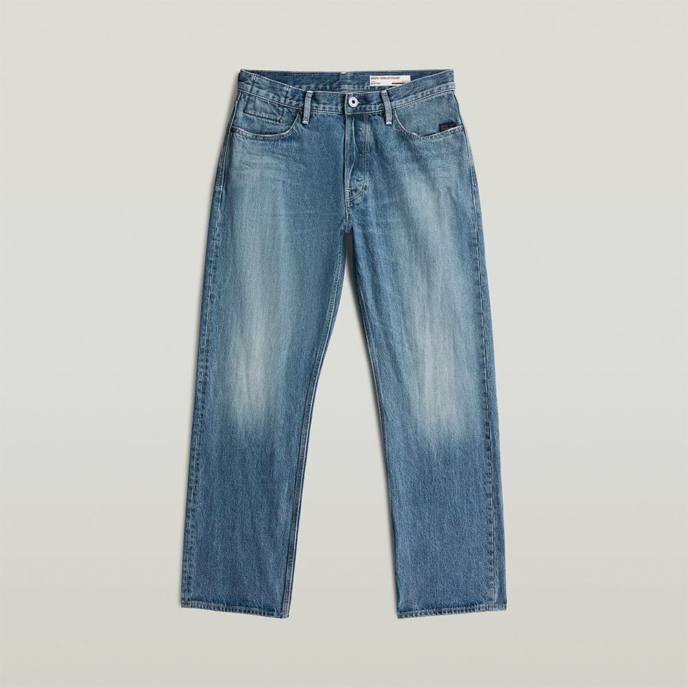 G-Star Men's Dakota Regular Straight Jeans Blau (Antique Faded Patina Blue D23691-E358-H928) 32W / – Bild 3