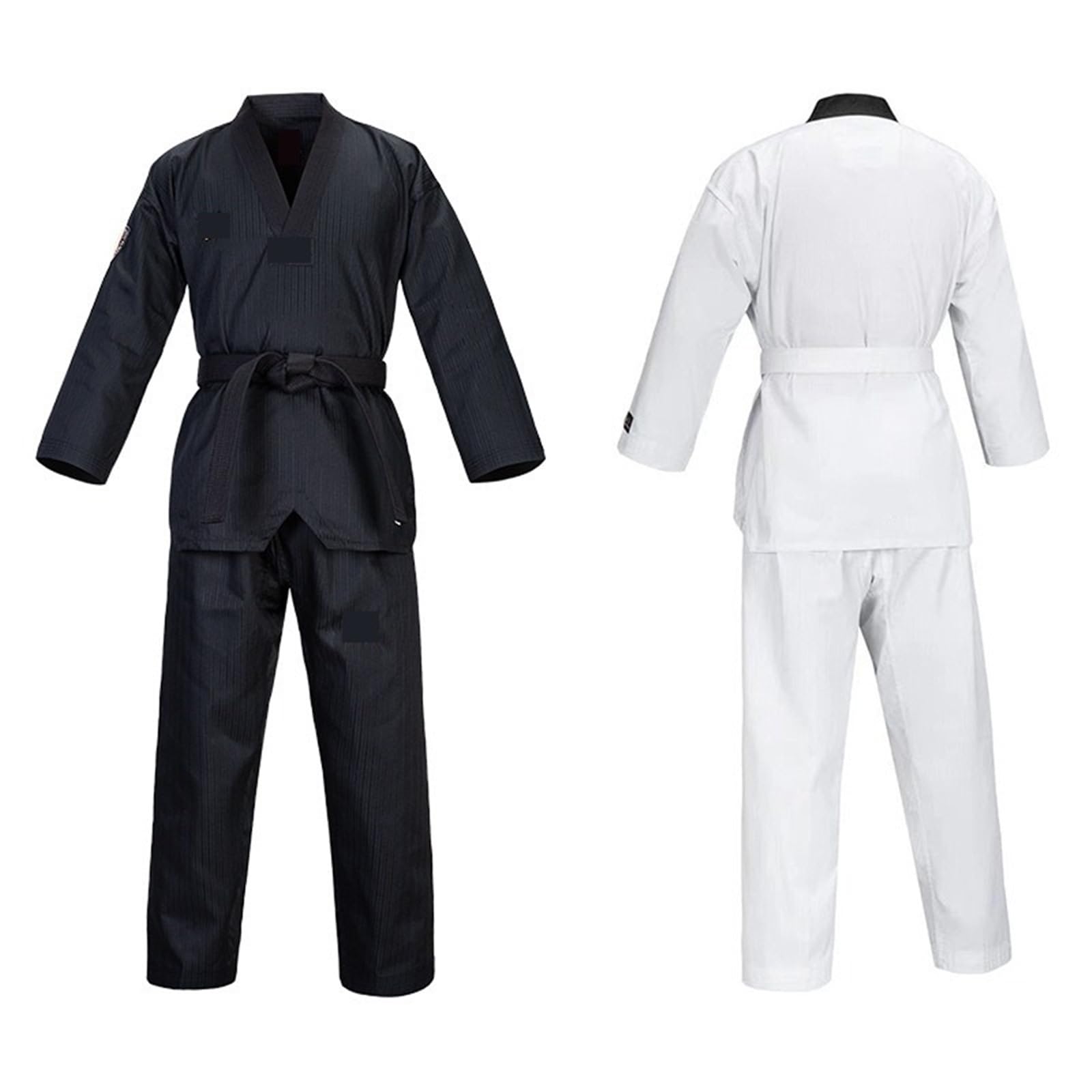 Black Taekwondo Unforms Professional World Taekwondo Tracking Collar negro y rojo for niños Collar negro for adultos para Entrenamiento