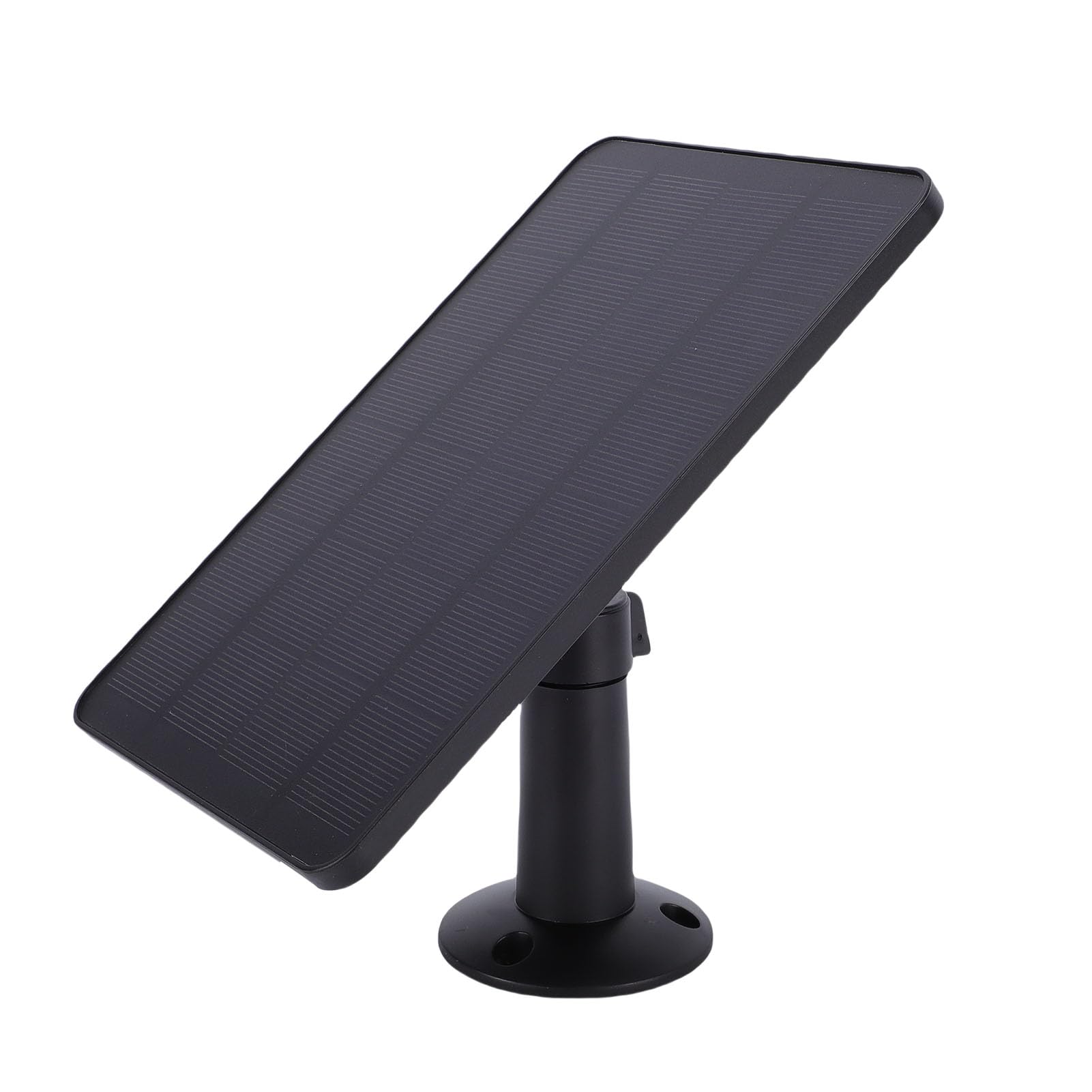 Caricatore a Pannello Solare 10W IP65 Montaggio a Parete 360 Gradi | ABS, Silicio Monocristallino, Alimentatore per Campanello da Esterno, IP65 Resistente Alla Pioggia, Cavo da 9,8 Piedi,
