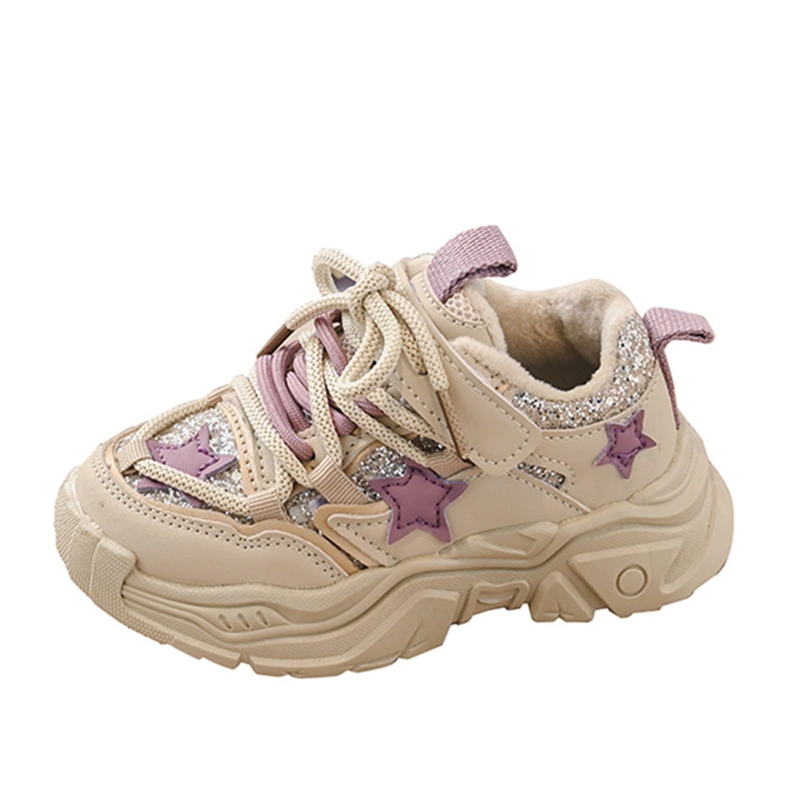 Star Casual Sneakers Walking Sneakers for Toddler Kids Winter Chunky Platform Y2k Aesthetic Cute Comfort Support Shoes