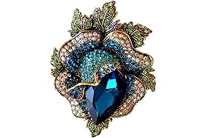 Exquisite Vintage Crystal Flower Brooch: A Timeless Accessory for Women