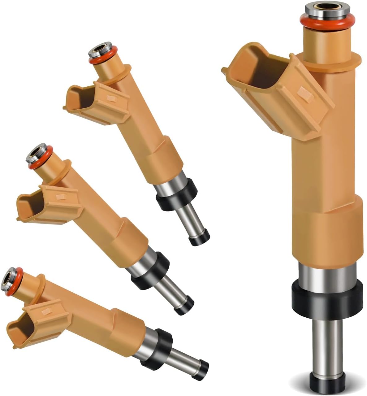 Fuel Injectors 23250-0T020 Set of 4 Compatible with Toyota Corolla 2009 2010 2011 2012 2013 2014 2015,for Matrix 2009-2013,for Scion xD 2008 2009 1.8L Replace 23209-09140