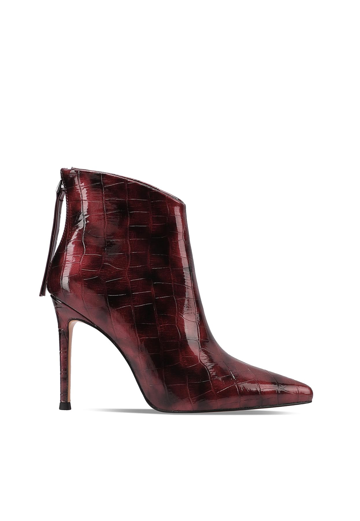 QUEEN HELENA Tronchetti con Tacco a Spillo Stivaletti con Zip Donna K4000