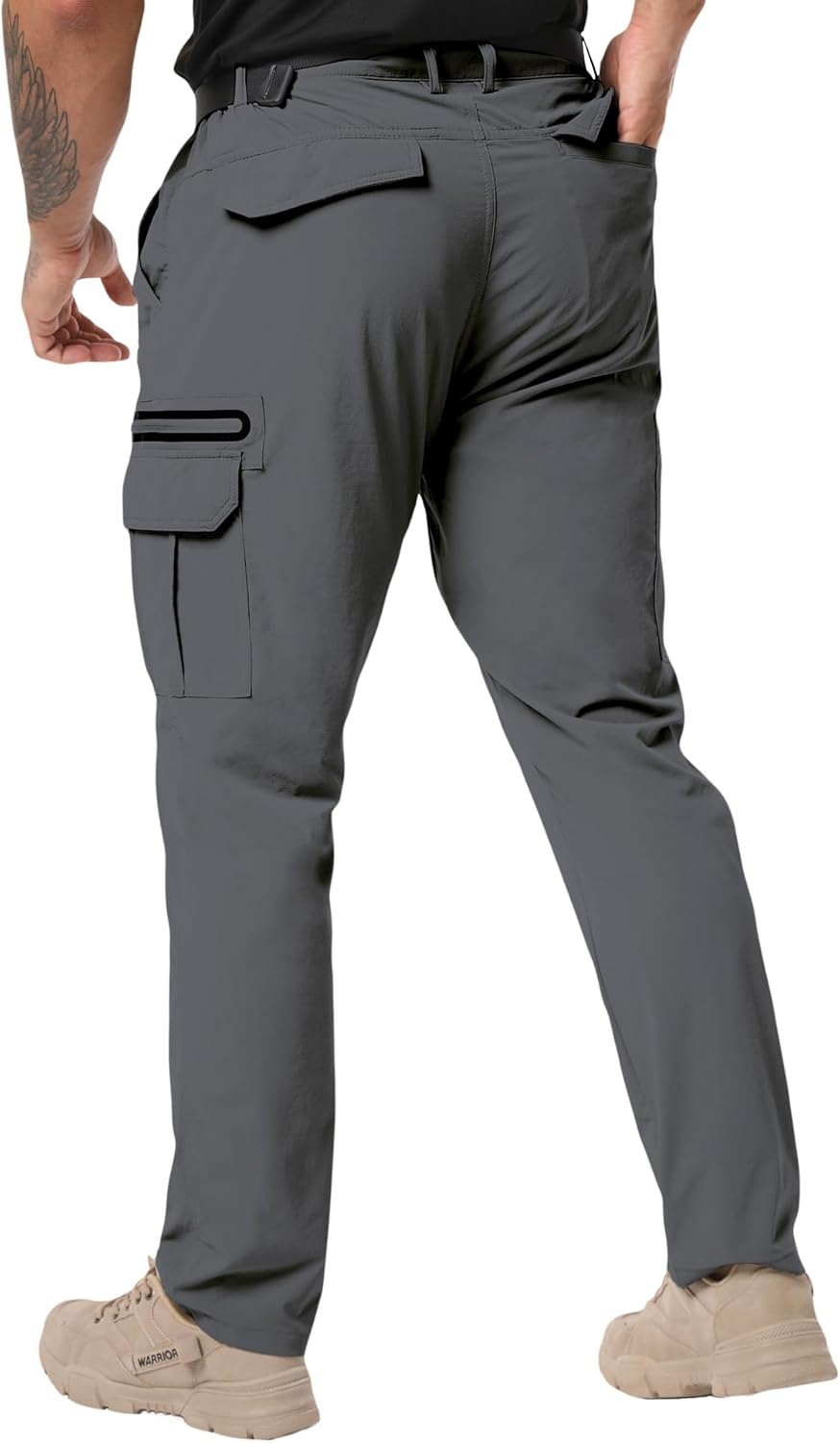 NATUVENIX Hiking Pants Men Lightweight Mens Travel Pants Quick Dry Cargo Work Pants for Men Water Resistant Fishing Pants - Image 2