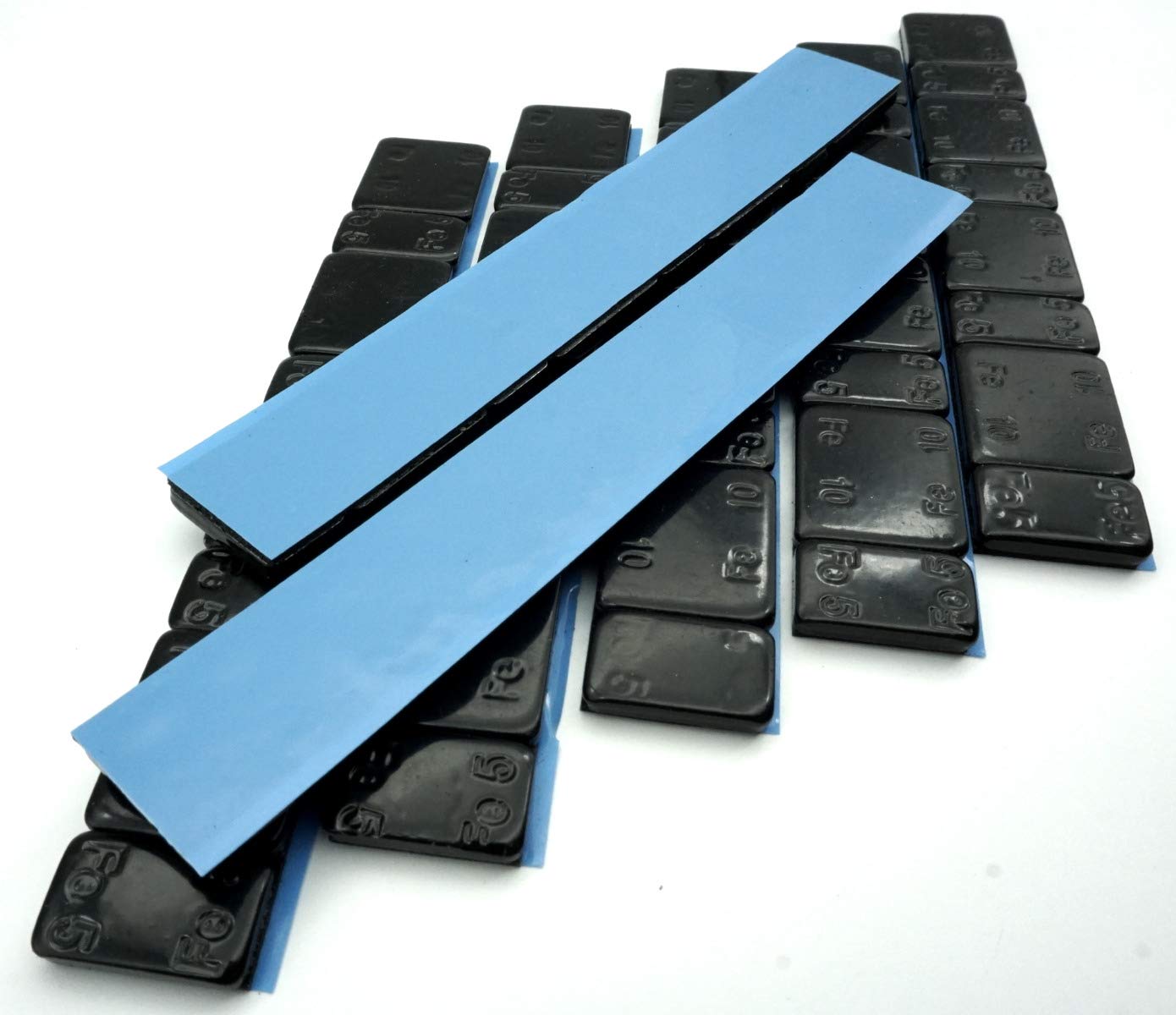 Pesi di bilanciamento 420 g, Nero, 7 x 60 g, 5 g + 10 g