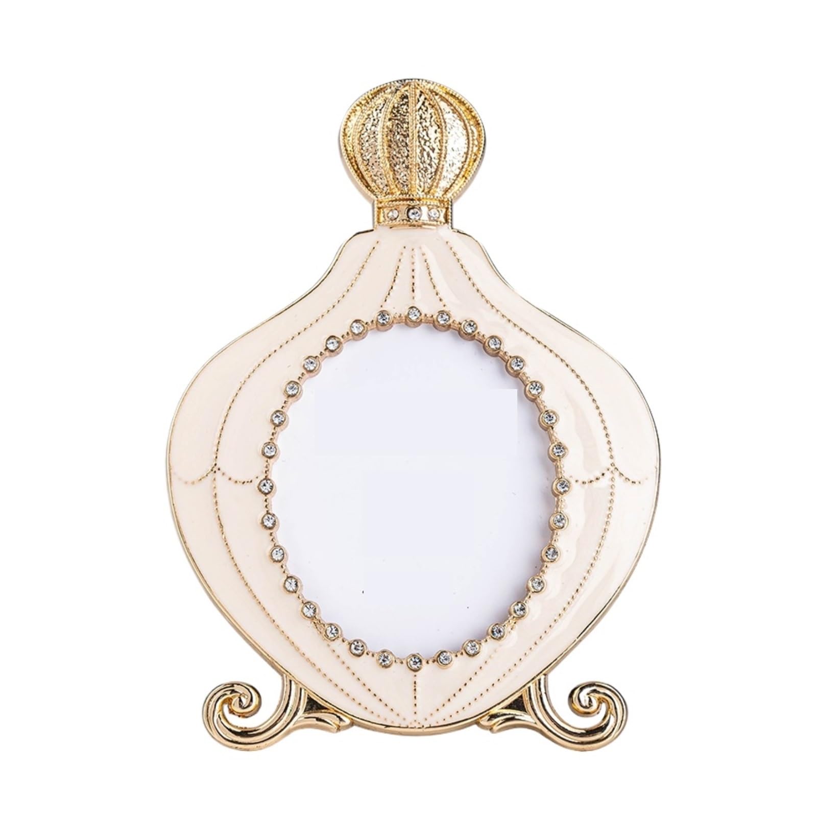 Photo Picture Display Frame Metal Photo Frame Creative And Exquisite Picture Display Stand Living Room Decoration(White)
