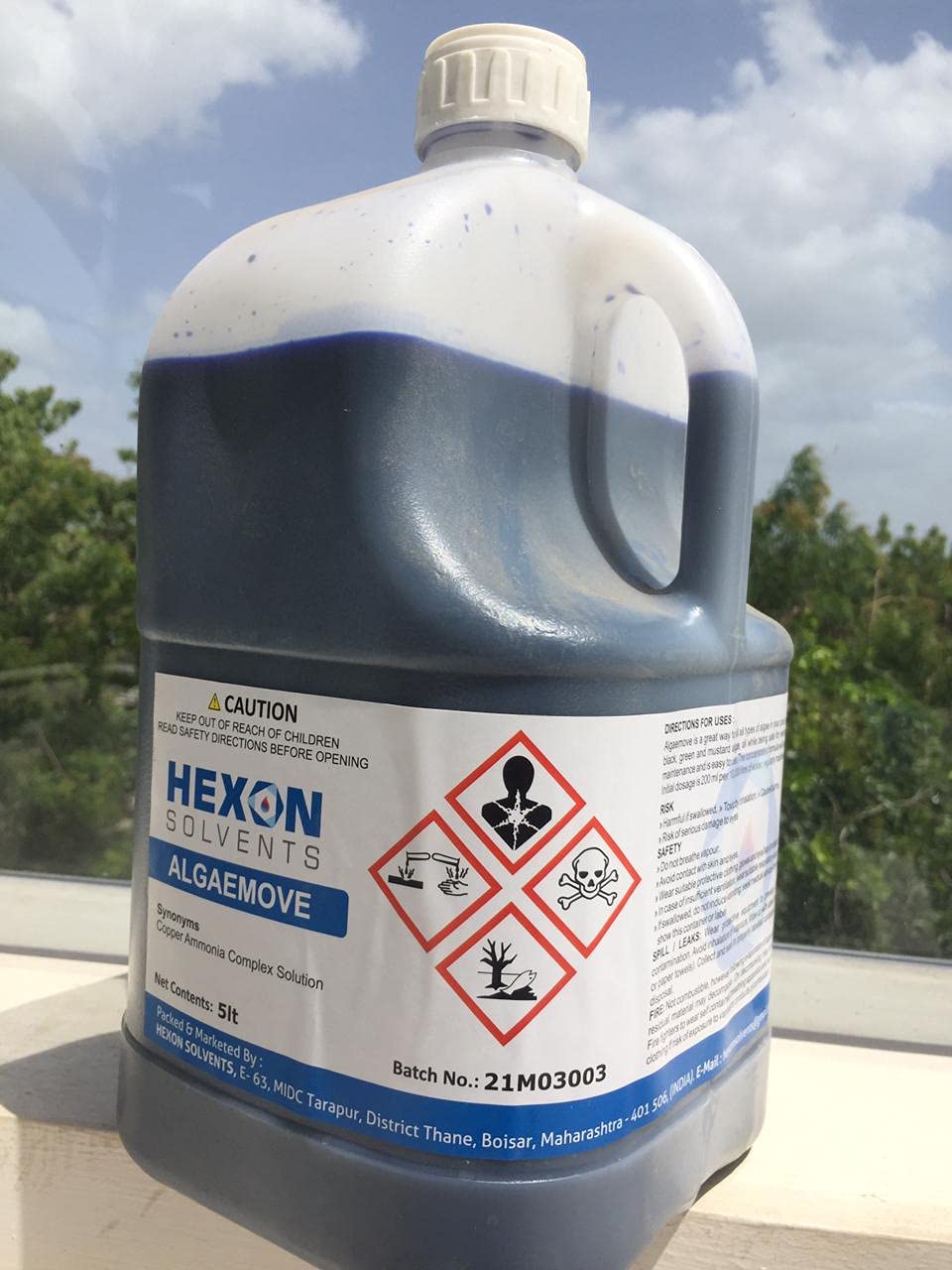 Helix Swimming Pool Pond, Spa,Fountain Algaecide/algicide Cleaner (5 Liters)